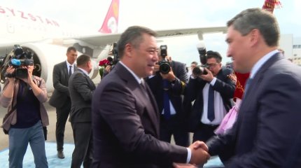 Қырғызстан Президенті Садыр Жапаров Астанаға келді