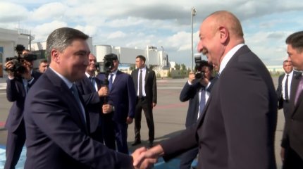 Әзербайжан президенті Ильхам Әлиев Қазақстанға келді