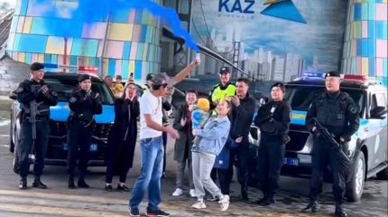 Полицейские Семея приняли участие в гендер-пати