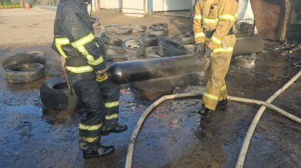 Автосервис едва не взорвался в Астане