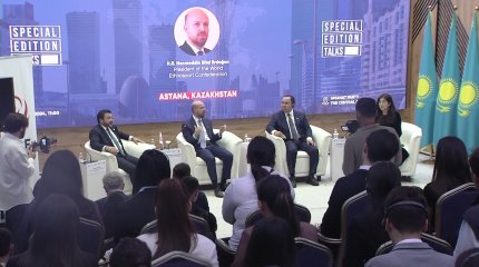 Президент Всемирной конфедерации этноспорта встретился с казахстанской молодежью