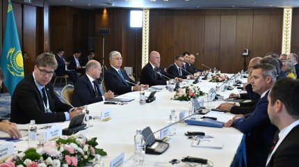 Токаев встретился с капитанами бизнеса Германии