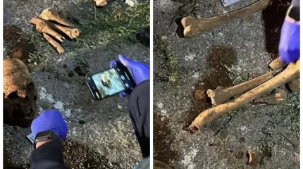 Алматыда университет аумағынан адам сүйегі табылды