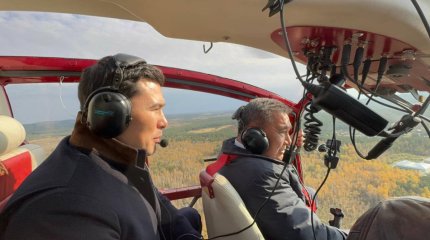 Бурабайда алғашқы тікұшақ туристік бағыты сыналды