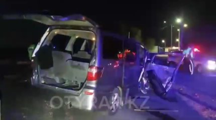 Узбекистанец погиб, еще семеро пострадали в ДТП в Шымкенте