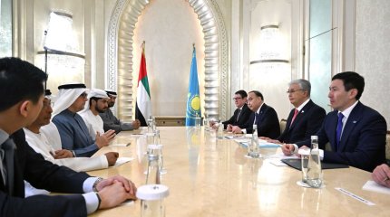 Токаев провел встречу с главным исполнительным директором компании Masdar Мухаммедом Аль-Рамахи.