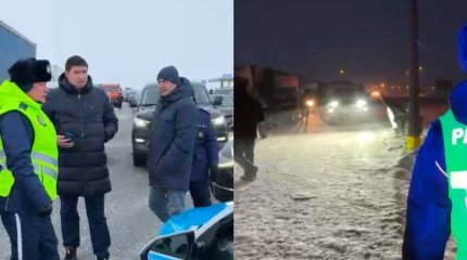 Непогода разбушевалась: на трассах застряли 700 машин.