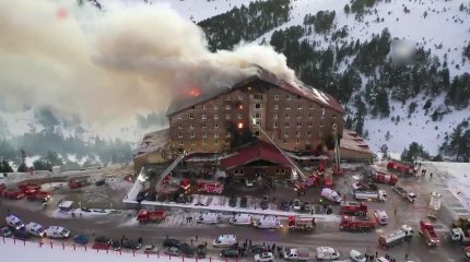 Түркияда қонақүйдегі өрттен қаза болғандар саны 76 адамға жетті