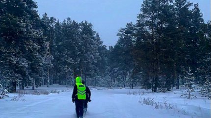 Лыжник потерялся в Абайском лесу во время метели
