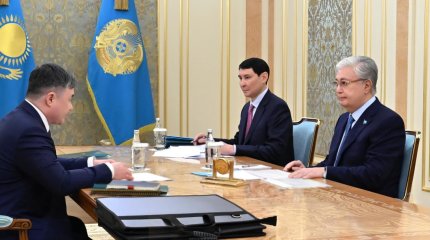 Президент Қасым-Жомарт Тоқаев Ұлттық банк төрағасы Тимур Сүлейменовті қабылдады