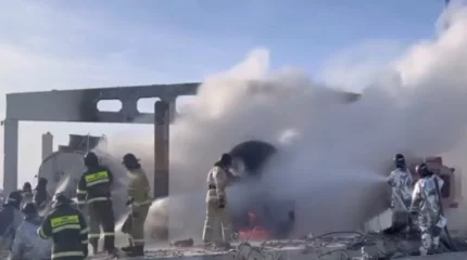 "Жарылыс болып, қабырғалар қирады". Жезқазғанда мұнай базасы аумағында өрт болды