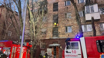 75-летний карагандинец едва не сгорел в своей квартире