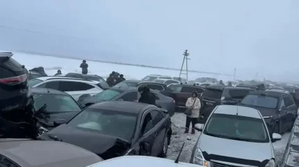 «Астана-Щучье» тас жолындағы апат: Зақым келген көліктер саны 95-ке жетті