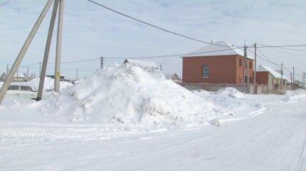 Елорда іргесіндегі Қоянды ауылы қар құсауында қалды