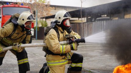 Ақмола облысында өрт болған моншадан 25 адам құтқарылды