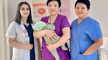 Младенец-гигант родился в Жамбылской области