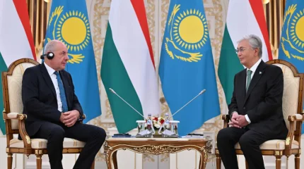 Токаев и Шуйок обсудили укрепление связей между Казахстаном и Венгрией