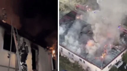 Крупный пожар произошел в ресторане в Атырау