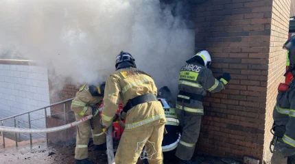 Астанада дүңгіршек өртенді