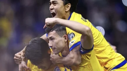 Казахстан разгромил Лихтенштейн в отборочном турнире ЧМ-2026 по футболу