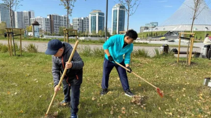 Масштабный общегородской субботник стартовал в Астане
