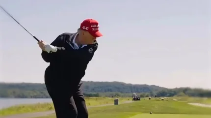 Трамп Скриптониттің әнімен гольф ойнады