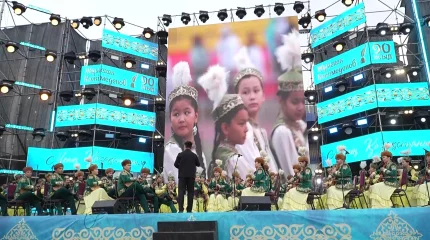 Атырауда ақиық ақын Жұмекен Нәжімеденовтің 90 жылдығына арналған «Менің Қазақстаным» атты гала-концерт өтті
