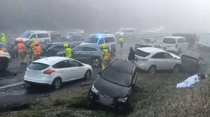 Финляндияда 50 көлік соқтығысты