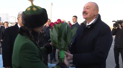 Әзербайжан Президенті Ильхам Әлиев Қазақстанға мемлекеттік сапармен келді