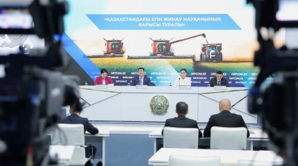 Аумағы 12 млн гектардан асатын бидай алқаптары жиналды