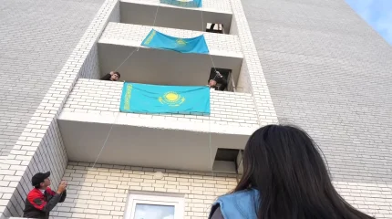 Акция «Менің елім – менің туым» прошла в Костанае