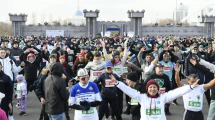 1500 астанчан приняли участие в массовом забеге ко Дню Республики