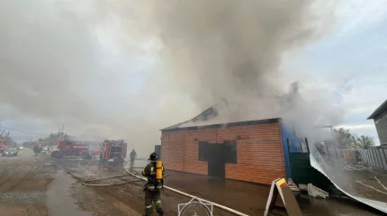 ТЖМ құтқарушылары дәмханадағы өртті сөндірді