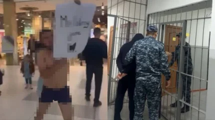 Полуголый мужчина бегал по торговому центру в Астане