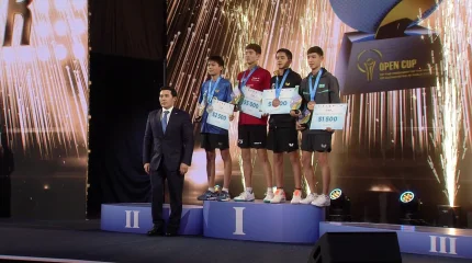 115 тысяч долларов получили призеры Кубка Президента по настольному теннису