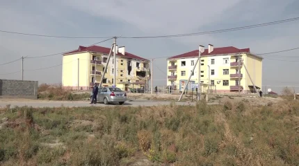 Түркістан облысында көпқабатты тұрғын үйде газ жарылысы болып,  бірнеше пәтерге зақым келді