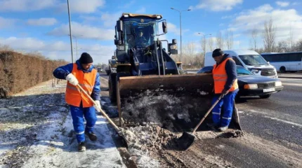 Больше тысячи кубометров снега вывезли из Астаны за день
