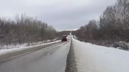 Из-за непогоды разрушена дорога в СКО: движение остановлено