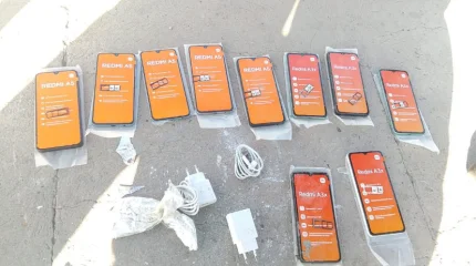 10 мобильных телефонов пытались пронести в колонию Ленгера