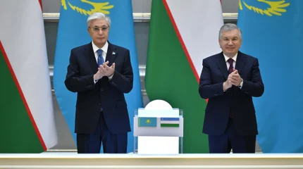 Қазақстан мен Өзбекстан президенттері бірлескен жобаларды іске қосу рәсіміне қатысты