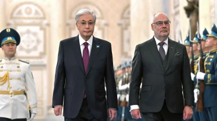 Ақордада Қазақстанға мемлекеттік сапармен келген Эстония Президентін салтанатты қарсы алу рәсімі өтті