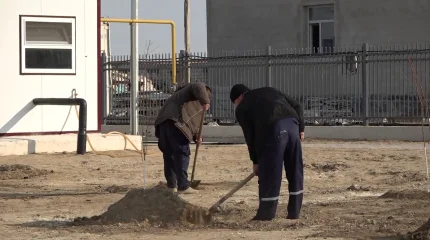 Члены партии «АМАNАТ» проверили ход строительства пожарного депо в Актау