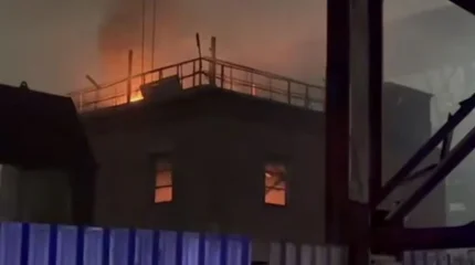 Пожар произошел на свинцовом заводе  в Усть-Каменогорске