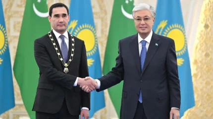 Мемлекет басшысы Түрікменстан Президентін «Алтын Қыран» орденімен марапаттады