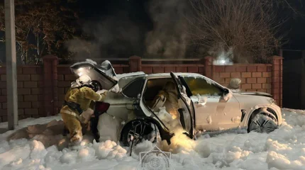 Автокөлік өртенді