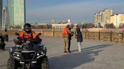 Мұз қату кезіндегі су айдынында қауіпсіздікті қамтамасыз ету үшін рейд жүргізді