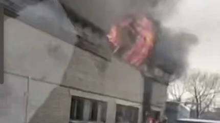 Цех по производству биг-бэгов загорелся в Усть-Каменогорске