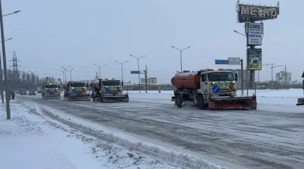 «Долгожданный» снег в Астане: на уборку вышли 3000 рабочих