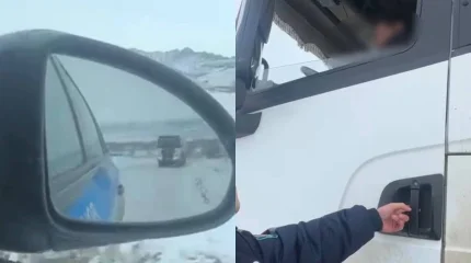 ШҚО-да полицейлер талапқа бағынбаған жүргізушіні тоқтатты