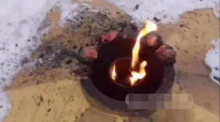 Мужчина арестован за жарку мяса у Вечного огня в Риддере (ВИДЕО)